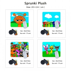 20*24cm 10 Styles Sprunki Cartoon Anime Mouse Pad