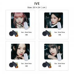 20*24cm 14 Styles K-POP IVE Cartoon Anime Mouse Pad