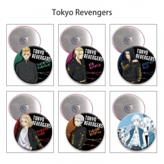 18 Styles 58mm Tokyo Revengers Cartoon Anime Tinplate Brooch Refrigerator Magnet