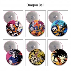 18 Styles 58mm Dragon Ball Z Cartoon Anime Tinplate Brooch Refrigerator Magnet