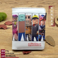 Roblox Cartoon Pattern Coin Purse Short Anime Wallet