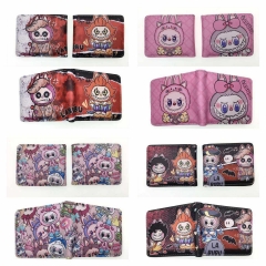 4 Styles POP MART Labubu Cartoon Purse Short Anime Wallet