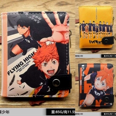3 Styles Haikyuu Cartoon Pattern Coin Purse Short Anime Wallet