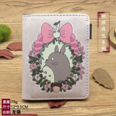 My Neighbor Totoro Cartoon Pattern Coin Purse Short Anime Wallet