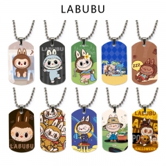 LABUBU 32 动漫双面全彩印花军牌项链