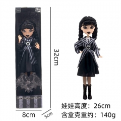 亚当斯的一家星期三娃娃 Academy校服服装rave'n公仔