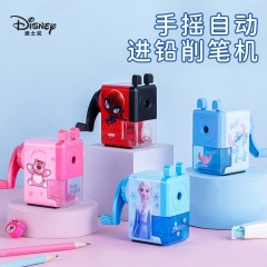 迪士尼手摇削笔器小学生卡通削笔刀转笔刀铅笔刀卷笔刀自 动进铅