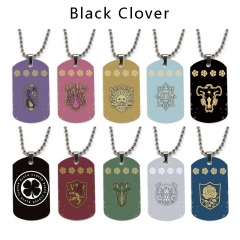 11 Styles Black Clover Cartoon Character Decoration Anime Alloy Necklaces