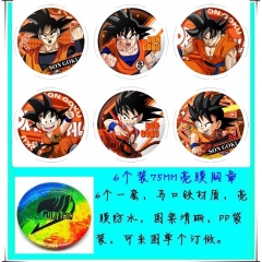 七龙珠 6个装75mm亮膜徽章