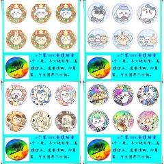 Chiikawa吉伊卡哇夏1   6个装75mm亮膜徽章