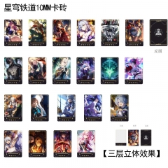 21 Styles Honkai: Star Rail Cartoon Anime Acrylic Card