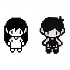 2 Styles Omori PixelAnime Alloy Pin Brooch