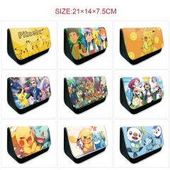 10 Styles Pokemon Cartoon Pattern Pencil Case Anime Pencil Bag