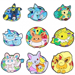 8 Styles Pokemon Anime Alloy Pin Brooch