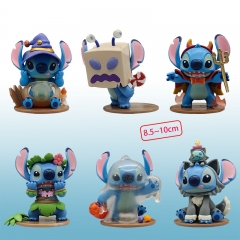 6PCS/SET 8.5-10CM Lilo & Stitch Cartoon PVC Toys Anime Figure