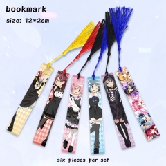 2 Styles 6pcs/set Puella Magi Madoka Magica Cartoon Anime Alloy Bookmark