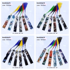 5 Styles 6pcs/set Ne Zha Cartoon Anime Alloy Bookmark