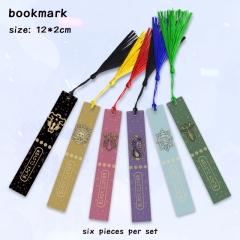 6pcs/set Black Clover Cartoon Anime Alloy Bookmark