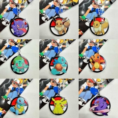 12 Styles Pokemon Cartoon Anime Keychain