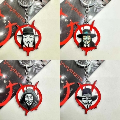 6 Styles V for Vendetta Cartoon Anime Keychain