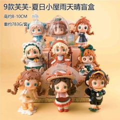 9PCS/SET 8-10cm Cute Girl Cartoon Blind Box Anime PVC Figure Toy