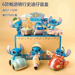 6PCS/SET 7-11cm Lilo & Stitch Cartoon Blind Box Anime PVC Figure Toy