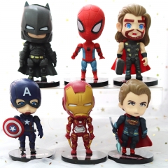 The Avengers 3Generation Movie Cosplay Collection Toys Statue Anime PVC Figures (6pcs/set)