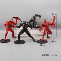 漫威 蜘蛛侠 4款1套 大号 毒液 屠杀 袋装手办 高11-20cm