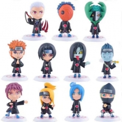 11pcs/set Naruto Cartoon Anime PVC Figure