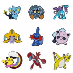 6 Styles Pokemon Anime Alloy Pin Brooch