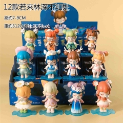 12PCS/SET 9cm Cartoon Blind Box Anime PVC Figure Toy