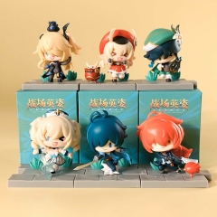 6 Styles 7cm Genshin Impact Cartoon Blind Box Anime PVC Figure Toy
