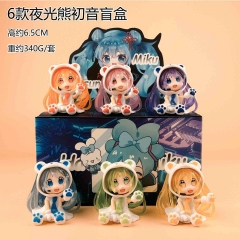 6 Styles 6.5cm Hatsune Miku Cartoon Blind Box Anime PVC Figure Toy
