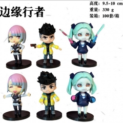 6PCS/SET 10CM Cyberpunk 2077 Cartoon Toy Anime PVC Figures