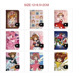 10 Styles Card Captor Sakura Cartoon PU Pattern Short Purse Anime Wallet