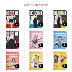 9 Styles Bocchi the Rock! Cartoon PU Pattern Short Purse Anime Wallet