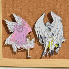 2 Styles 90MM Card Captor Sakura Cartoon Pin Anime Alloy Brooch