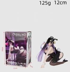 12cm Overlord Albedo Bunny Girl Cartoon Sexy Girls Anime PVC Figures