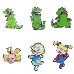 4 Styles Cartoon Dinosaur Anime Alloy Pin Brooch