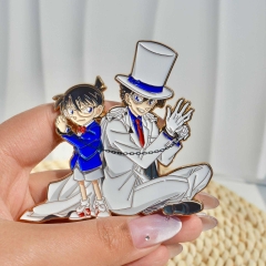 80*71.2*2MM Detective Conan Cartoon Pin Anime Alloy Brooch