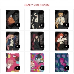 11 Styles Chainsaw Man Cartoon PU Pattern Short Purse Anime Wallet