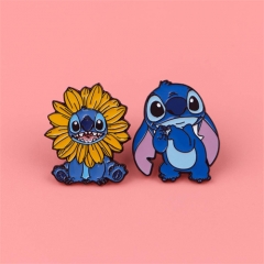 2 Styles Lilo & Stitch Anime Alloy Pin Brooch