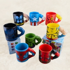 英雄联盟肌肉男陶瓷杯动漫美国队长马克杯DeadPool mug陶瓷杯水杯