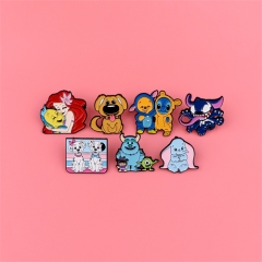 5 Styles Disney Anime Alloy Pin Brooch