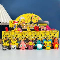 24PCS/SET Pokemon Surprise Blind Box Cartoon Anime PVC Figures Keychain