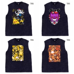 8 Styles Pokemon Cartoon Pattern Anime Vest