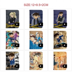 9 Styles Detective Conan Cartoon PU Pattern Short Purse Anime Wallet