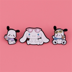 3 Styles Sanrio Anime Alloy Pin Brooch