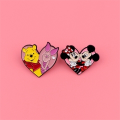 2 Styles Winnie the Pooh Anime Alloy Pin Brooch