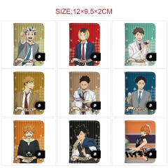 10 Styles Haikyuu Cartoon PU Pattern Short Purse Anime Wallet